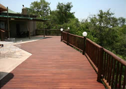 Services include Wooden Decking for patios and entertainment areas.