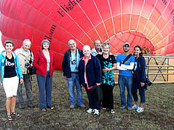 spectacular scenery from the unique vantage of a hot air balloon